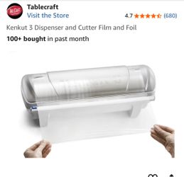 2 Tablecraft Kenkut 3 foil or plastic wrap dispenser