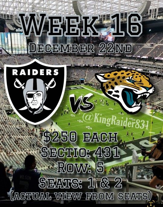 Raiders VS Jaguars