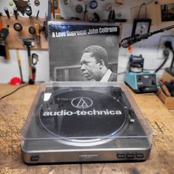 Audio-Technica AT-LP60 Turntable + Vinyl Records
