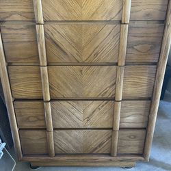 Tall dresser Golden Oak 