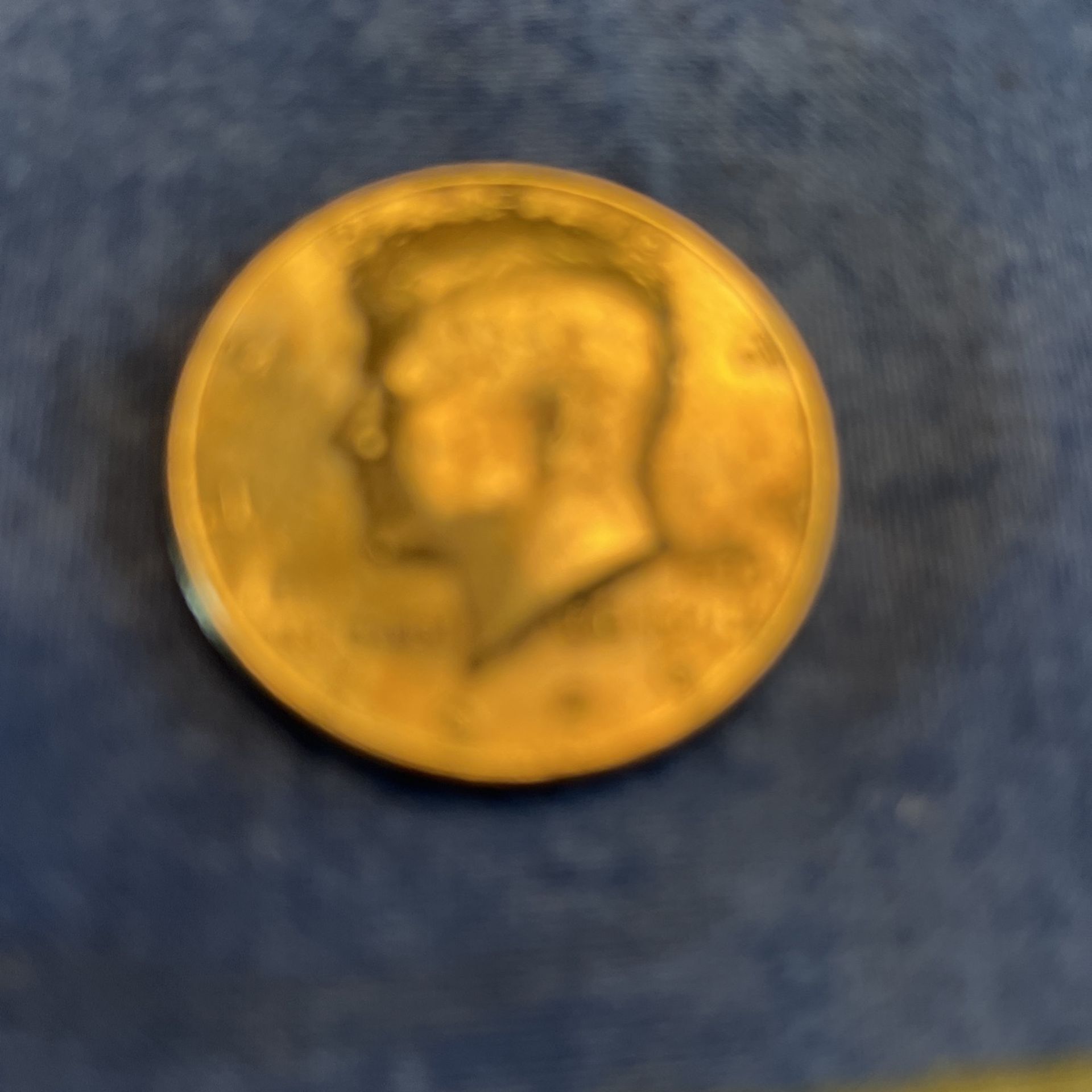 Gold Plated Kennedy Half Dollar