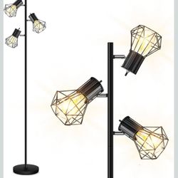 BoostArea 3-Head Industrial Floor Lamp