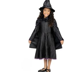 Universal's Wicked Deluxe Elphaba Black Dress & Accessories Girl Child Dress up Set
