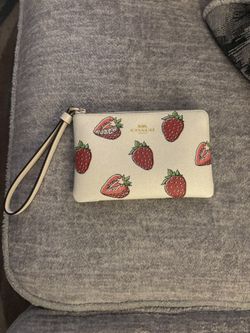 Coach Strawberry Wristlet 🍓