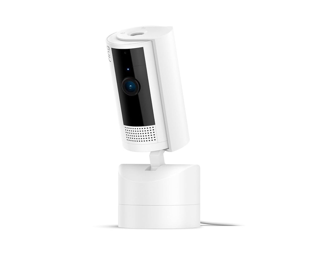 Ring Pan-Tilt Indoor Cam | See all around your home or business with 360° pan coverage, HD video, plus Two-Way Talk (2024 release) | White