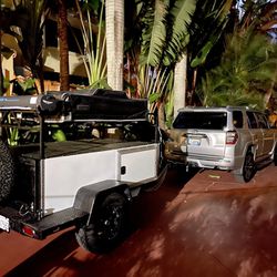 Off-road Camper trailer with Rooftop Tent