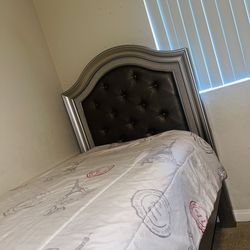 Twin Bed set with desk and drawer