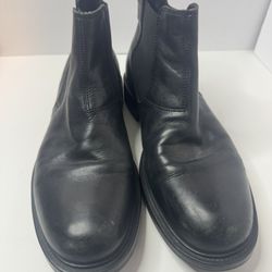 Aldo Black Leather Chelsea Boots Size EU43/10