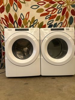 Whirlpool set electric laundry