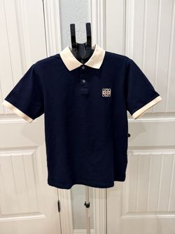 Loewe Anagram Polo Shirt Navy