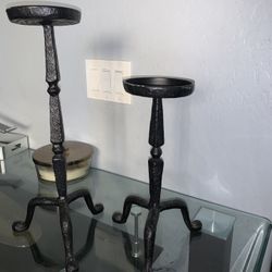 Cast Iron Candle Holder 