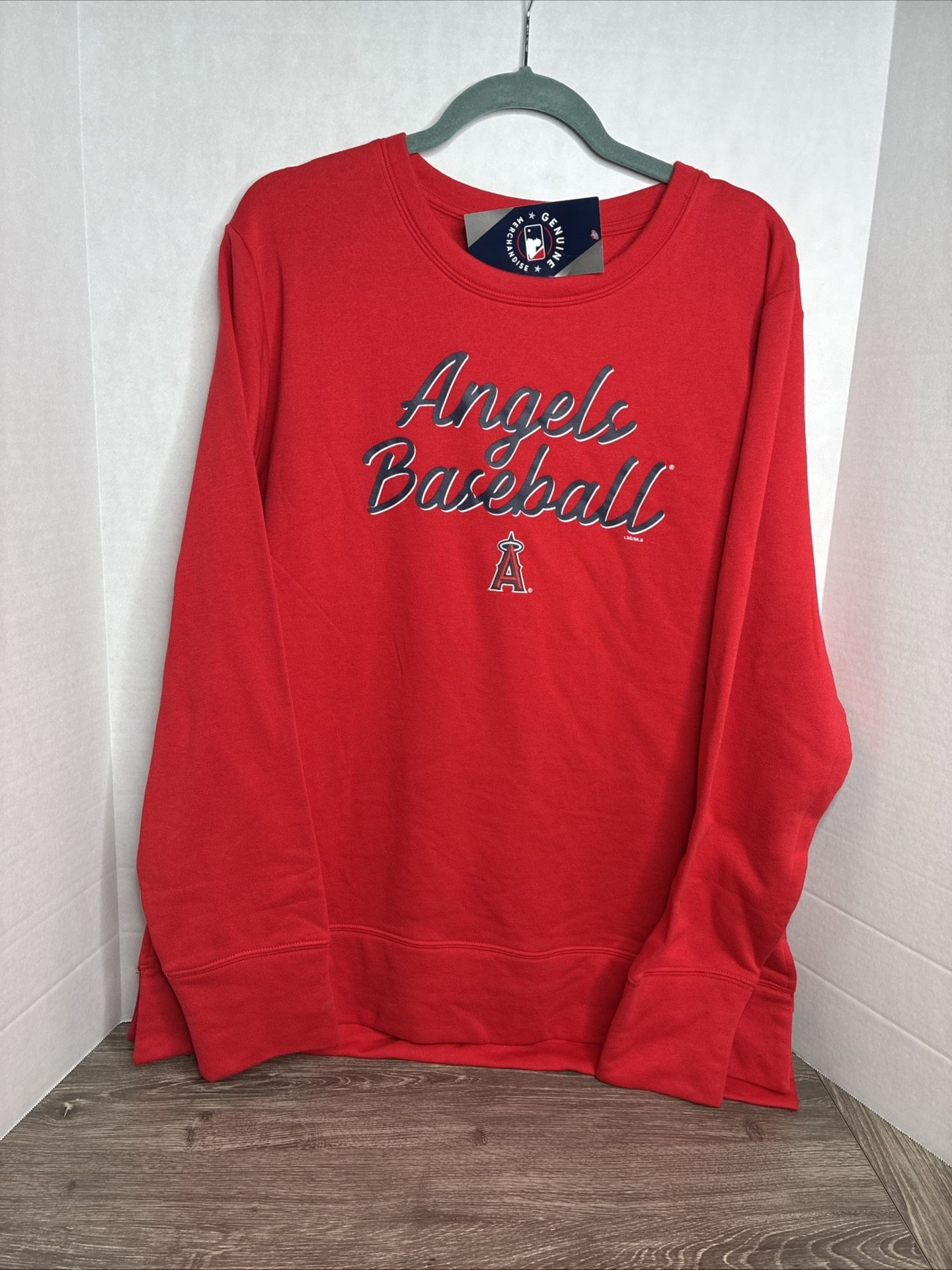 Anaheim Angels MLB Genuine Merchandise Women Red Sweatshirt 2XL NWT