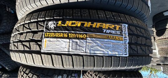 16” Lionhart Imara H/T Tires New in stock sale LT 235/85r16