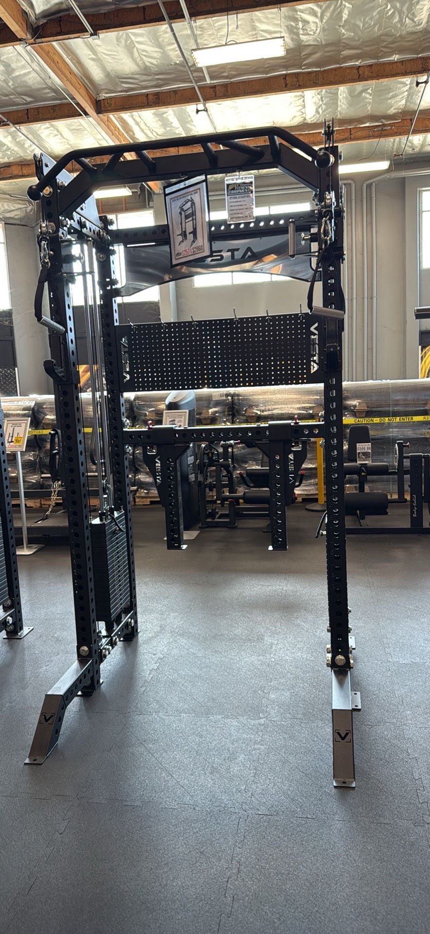 VESTA FITNESS 2in1 - Squat Rack Power Cage Functional Trainer with Smith Machine Option