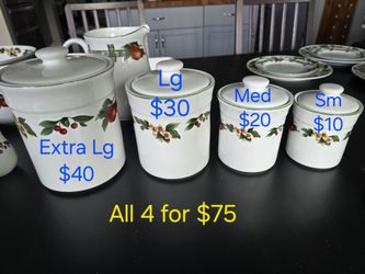 Vintage Cades Cove Collection - Apples & Blossoms Canister Set