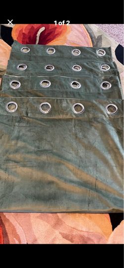 4 panel velour curtains