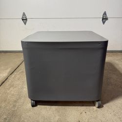 Gray Rolling Cart / Side Table