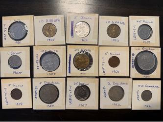 Various collectible coins