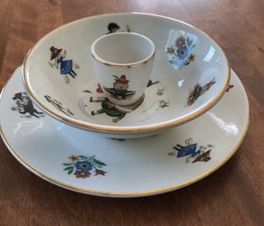 1950’s Vintage Arklow Humpty Dumpty Pottery set