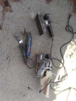 Lot of 3 Corded Power Sanders