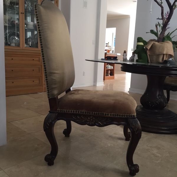 High end dining chairs four chairs like new for Sale in Costa Mesa, CA