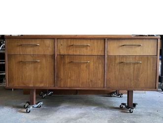 Jens Risom Mid Century Walnut Credenza