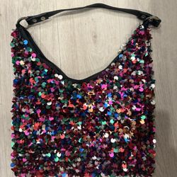 Y2K Sequins Beaded Shoulder Bag 