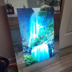 Electric 3D wall Lamp .cascading Waterfalls 