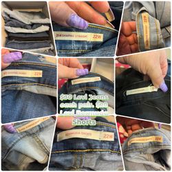 Size 22W Levi Jeans And Bermuda Shorts