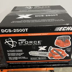 ECHO Made in Japan eFORCE 12 in. 56V X Series Cordless Battery Top Handle Chainsaw with 2.5Ah Battery and Charger $629+tax At Home Depot