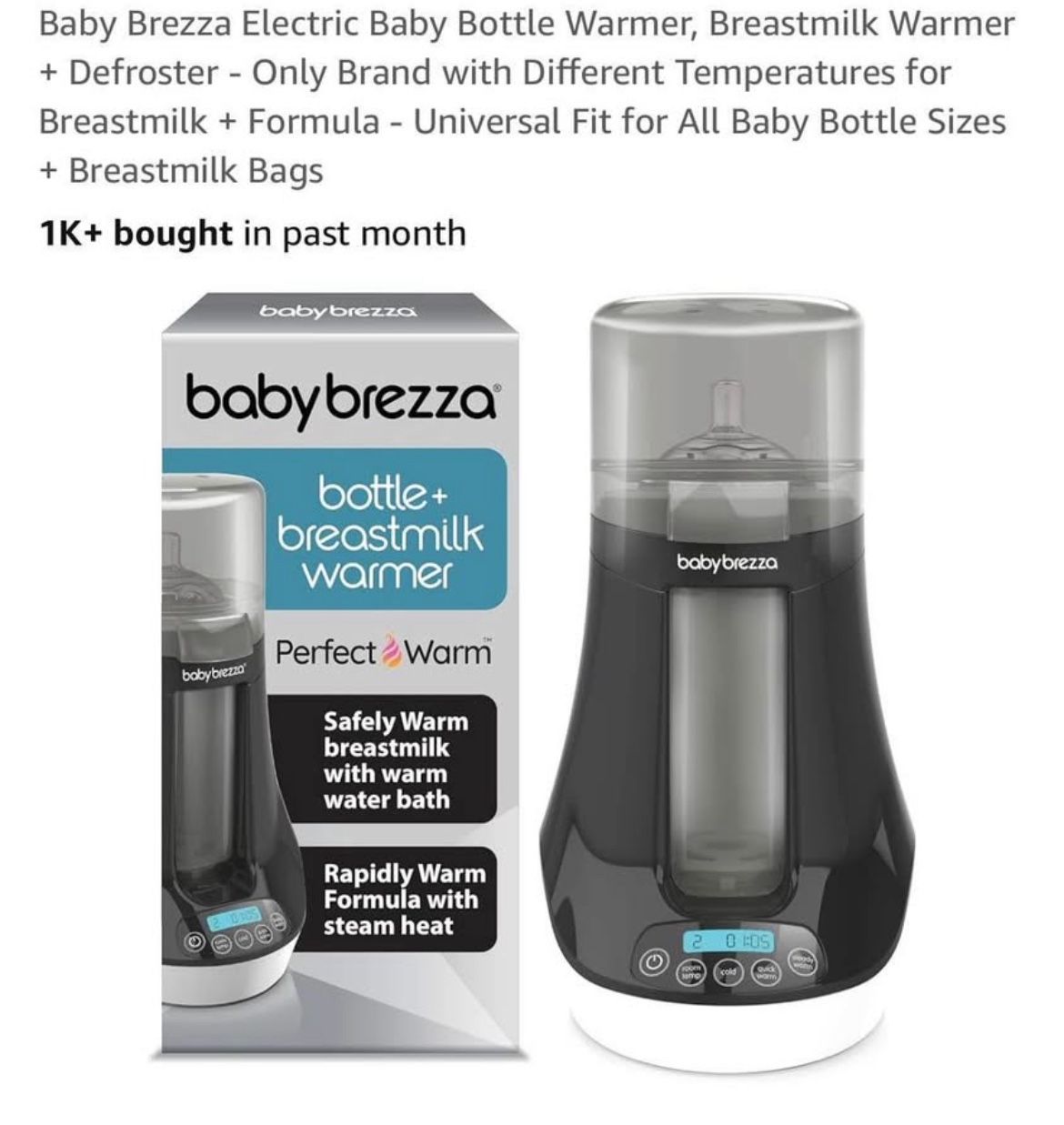Baby Brezza Bottle Warmer