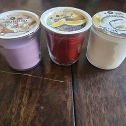 3 new candles 2 dollars Each or all 3 for 5