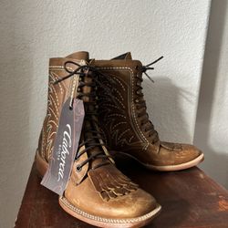 Caborca Boots- Women’s Square Toe Ankle Boot 