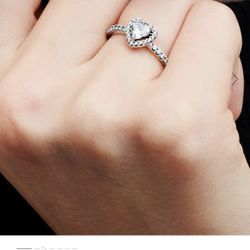 Pandora; Elevated Heart Ring