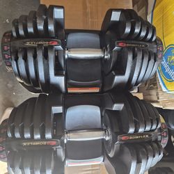 Pair Of Bowflex Dumbbells 90lbs Each