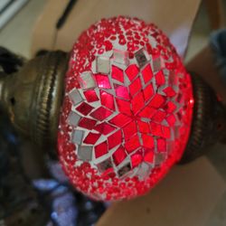 Turkish Moroccan Glass Mosaic Hanging Lamp