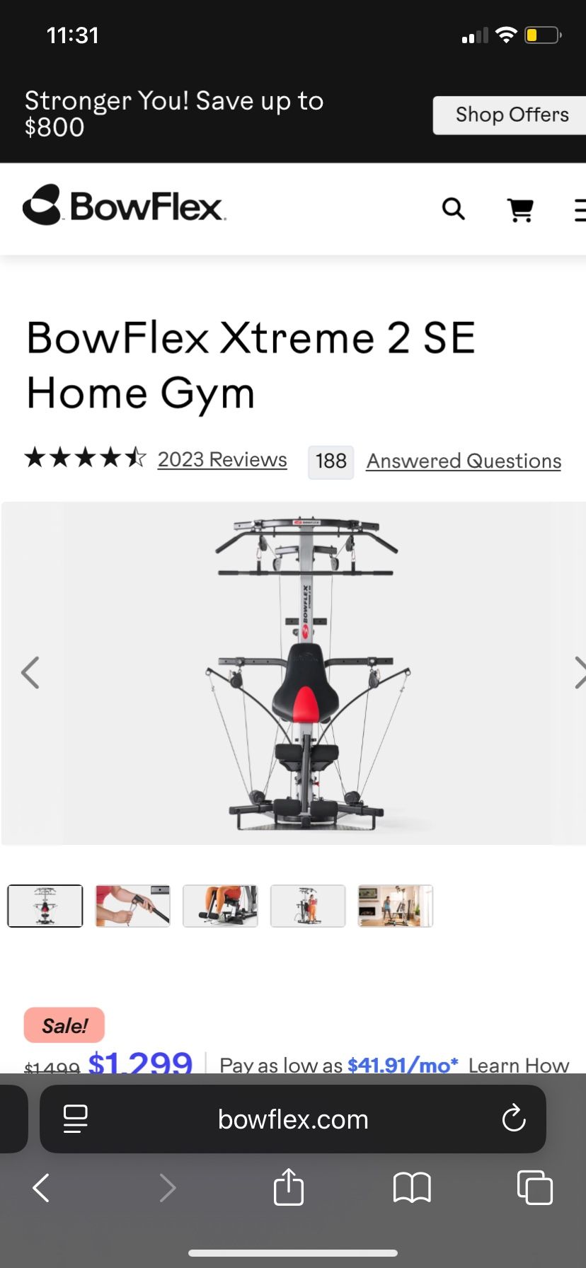 Bowflex Xtreme Machine Home Gym