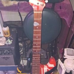 Left Handed Custom Made Dual V.h Tribute 🎸 Guitar 