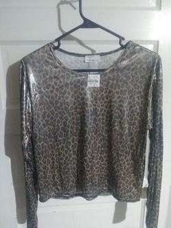 Marghello leopard shirt sz lg new