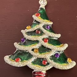Christmas Tree Pin Brooch Xmas 