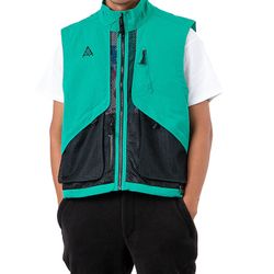 Nike Mens ACG Full Zip Utility Vest Green Sz Large BQ3619-319