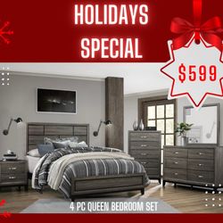 4 Pc Queen Bedroom Set 
