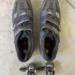 Size 48 EU Specialized Men’s Mountain Bike Shoes And Pedals
