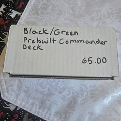 Prebuilt black and green commander deck