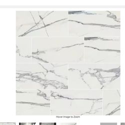 528 sqft Carrara Marble Look Floor & Wall Tile