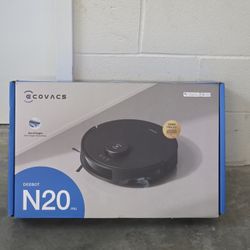ECOVACS Robotics - N20 PRO Robot Vacuum & Powered Vibrating Mop - Black