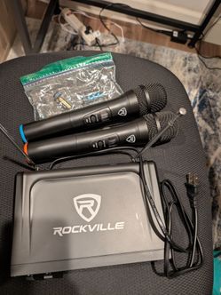 Rockville Wireless Dual HandHeld Microphone System