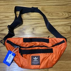 ADIDAS Originals Sport Hip Pack  Adjustable One Size Orange Black Fanny Bag New!