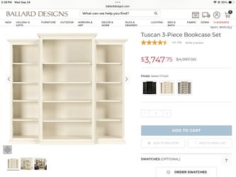 Ballard design Tuscan Bookshelves
