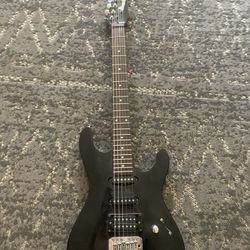 Ibanez GSA60 electric guitar in a "Black Night" finish. 